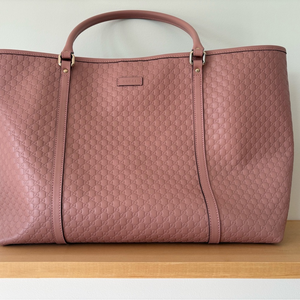 Gucci Guccissima Dusty Rose Women's Tote Bag
